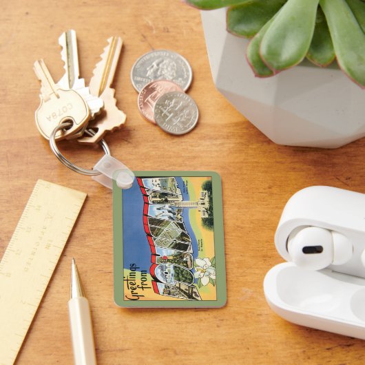 ヴィンテージ トラベル, ルイジアナ州のゴルフからのご挨拶 キーホルダー (デスク)