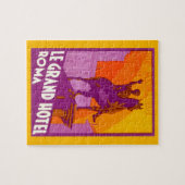 ヴィンテージ トラベル、ル グランホテル ローマ イタリアの像 ジグソーパズル (横)