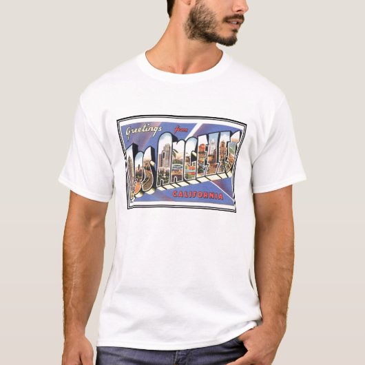 ヴィンテージ トラベル ロサンゼルス Tシャツ (正面)