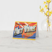 ヴィンテージ·トラベルNYC、ニューヨーク·シティよりご挨拶 カード (黄色い花)