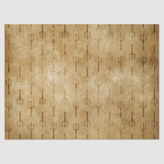 ヴィンテージ·トリデン動揺してトオン·ブラウン·デコパージ 薄葉紙 (正面)