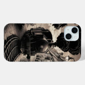 ヴィンテージ+トレイン+鉄道 Case-Mate iPhoneケース (裏面 (横))