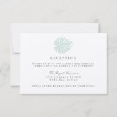 ヴィンテージ トロピックス ウェディング レセプション カード (正面)