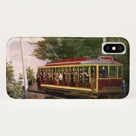ヴィンテージ トロリーバス 旅行 交通 Case-Mate iPhoneケース (裏面(横))