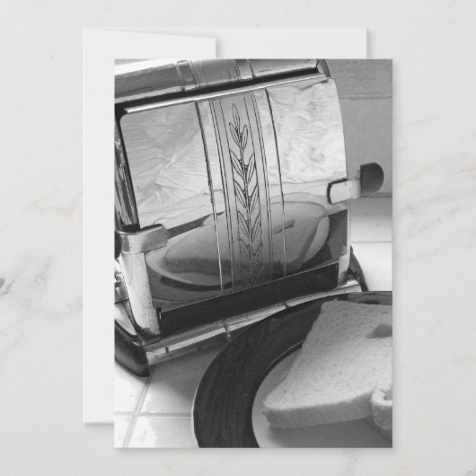 ヴィンテージ トースター インビテーション テンプレート (正面)