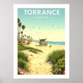 ヴィンテージ トーランス カリフォルニア ポスター (正面)
