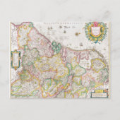 ヴィンテージ ドイツ地図 ポストカード (正面)
