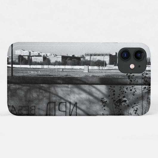 ヴィンテージ ドイツ ベルリンの壁 Case-Mate iPhoneケース (裏面(横))