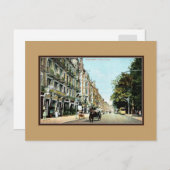 ヴィンテージ　ドイツ ヴィースバーデン　ヴィルヘルムストラ―セ ポストカード (正面/裏面)