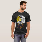 ヴィンテージ ドクロ 月 Tシャツ (正面フル)