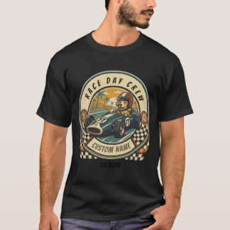 ヴィンテージ・ドッグ・インディ・レースデイTシャツ - レトロレーシングTシャツ Tシャツ