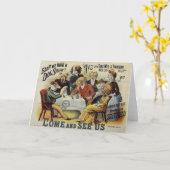 ヴィンテージ・ドッグ・ショーの案内 カード (黄色い花)