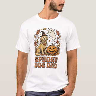 ヴィンテージ・ドッグ・ダッド・ハロウィングラフィック Tシャツ