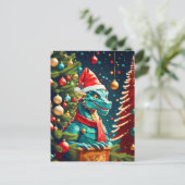 ヴィンテージ・ドラゴンのクリスマス ai シーズンポストカード (スタンド正面)