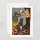 ヴィンテージ・ドロシーとトトが気を配る ポストカード (正面/裏面)