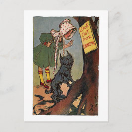 ヴィンテージ・ドロシーとトトが気を配る ポストカード