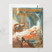 ヴィンテージ・ドローイング: 眠れる美女 ポストカード (正面/裏面)