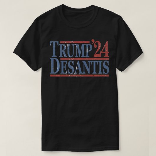 ヴィンテージ&ド動揺してナルドトランプRon DeSantis 202 Tシャツ (デザイン正面)
