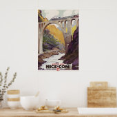 ヴィンテージ ナイス コニ 鉄道旅行ポスター フランス ポスター (キッチン)