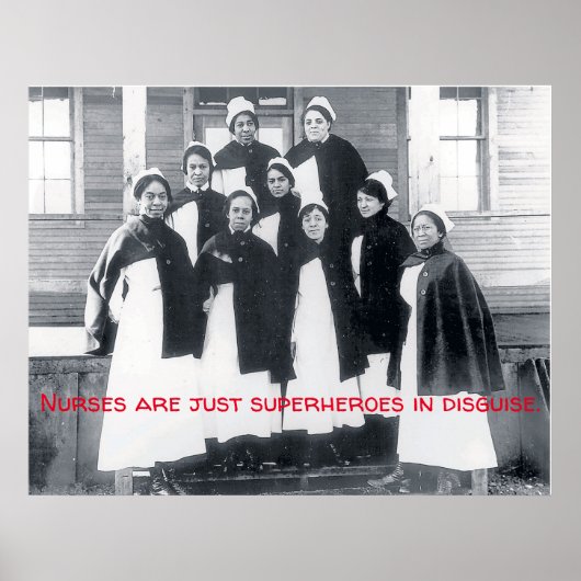 ヴィンテージ-ナースは変装したスーパーヒーローだ。 ポスター (正面)