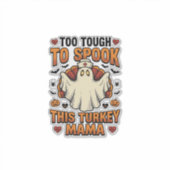 ヴィンテージ ナース ゴーストのハロウィンTシャツ 七面鳥ママ シール (正面)