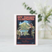 ヴィンテージ ニュージーランド探検旅行 ポストカード (スタンド正面)