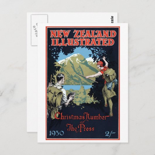 ヴィンテージ ニュージーランド探検旅行 ポストカード (正面/裏面)