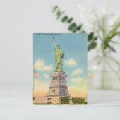 ヴィンテージ、ニューヨークの自由の女神 ポストカード (スタンド正面)