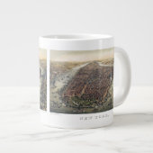 ヴィンテージ ニューヨークシティ、マンハッタン、ブルックリンブリッジ ジャンボコーヒーマグカップ (正面右)