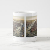 ヴィンテージ ニューヨークシティ、マンハッタン、ブルックリンブリッジ ジャンボコーヒーマグカップ (正面)