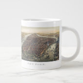 ヴィンテージ ニューヨークシティ、マンハッタン、ブルックリンブリッジ ジャンボコーヒーマグカップ (右)