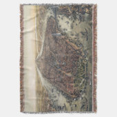 ヴィンテージ ニューヨークシティ, マンハッタン, ブルックリンブリッジ スローブランケット (正面縦)