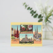 ヴィンテージ ニューヨーク市の有名な教会 ポストカード (スタンド正面)