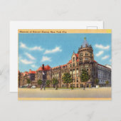 ヴィンテージ、ニューヨーク自然史博物館 ポストカード (正面/裏面)