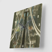 ヴィンテージ ニューヨーク アーキテクチャー, ブルックリン橋 スクエア壁時計 (傾斜)