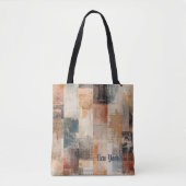 ヴィンテージ ニューヨーク アーバン コラージュ アート トートバッグ (正面)