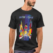 ヴィンテージ ニューヨーク タイムズスクエア アトミック エイジ Tシャツ (正面)