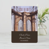 ヴィンテージ ニューヨーク ブルックリン橋 招待状 (スタンド正面)