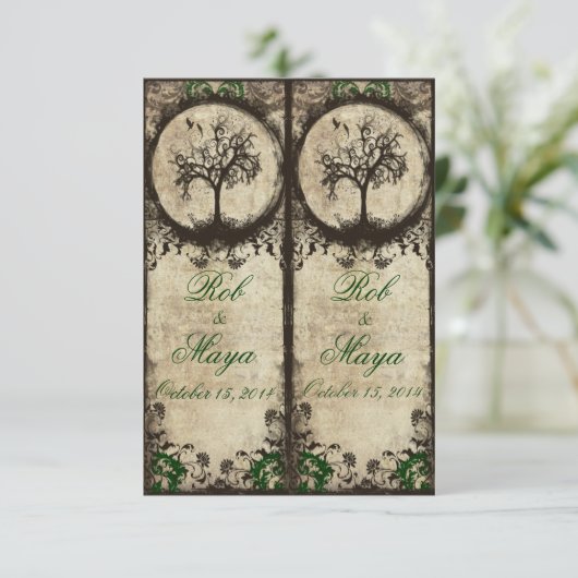 ヴィンテージ ニューライフ ブックマーク ウェディング フェイバー (スタンド正面)