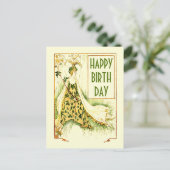 ヴィンテージ・ニュー・アーツ・スタイル メドウスイート ウォルター・クレイン 誕生日 ポストカード (スタンド正面)