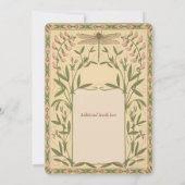 ヴィンテージ・ヌーボー・トンボのウェディング・招待状 招待状 (裏面)