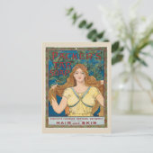 ヴィンテージ・ヌーボー ヘア製品 ソープ ポストカード (スタンド正面)