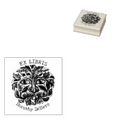 ヴィンテージ ネイチャー フェイス カスタム エクス ライブリス, 本 ラバースタンプ (押印)