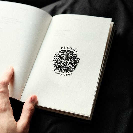 ヴィンテージ ネイチャー フェイス カスタム エクス ライブリス, 本 ラバースタンプ