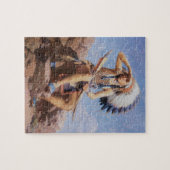 ヴィンテージ ネイティブアメリカン インドian, リーによる『The Scout』 ジグソーパズル (横)