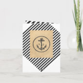 ヴィンテージ ネイティブ アンカー - サンクス ノート カード (裏面)