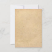 ヴィンテージ ネイティブ アンカー - レセプション インビテーション (裏面)