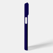 ヴィンテージ ネイビーブルー ゴールド クリスマス iPhone 15 カバー (裏面 / 右)