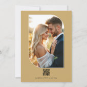 ヴィンテージ ネイビー、ストーム グレー & ポーセレン ホワイト ウェディング 招待状 (裏面)