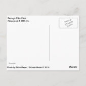 ヴィンテージ・ネオンサイン、ベルウィン・イルのエルクス・クラブ。 ポストカード (裏面)